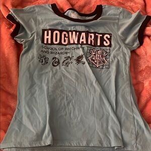 Hogwarts T-Shirt - Light Blue and Black